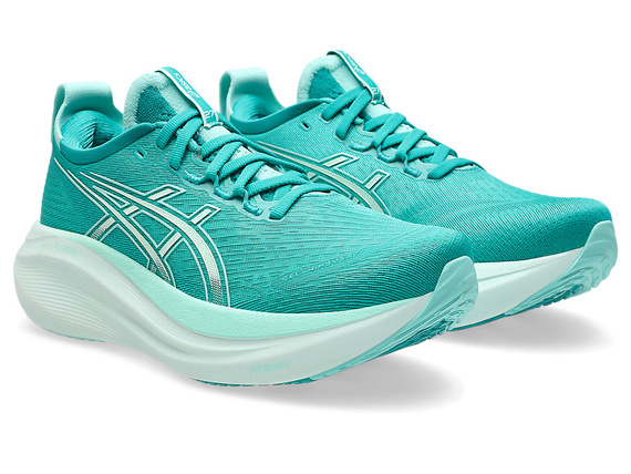 Buty do biegania damskie Asics Gel-NIMBUS 27 Wave Teal/Illuminate Mint