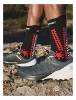 Skarpety COMPRESSPORT ProRacing Socks V4 TRAIL Black/Red