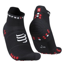 Skarpety COMPRESSPORT ProRacing Socks V4 RUN LOW Black/Red