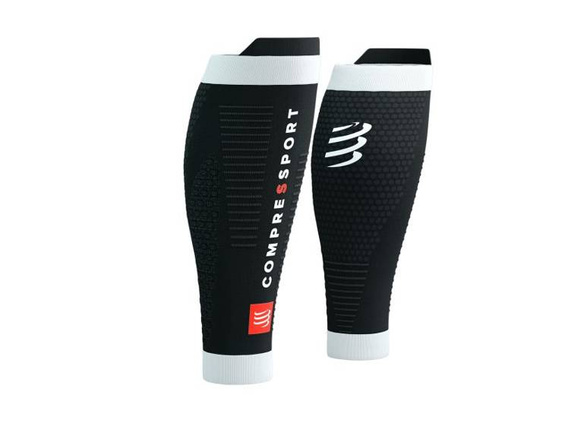 Opaski kompresyjne COMPRESSPORT R2 3.0 BLACK/WHITE