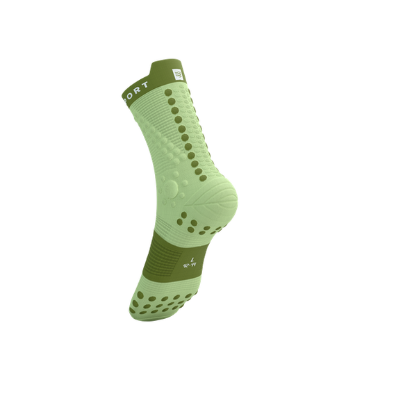 Skarpety COMPRESSPORT ProRacing Socks V4 TRAIL Shadow Lime/Woodbine