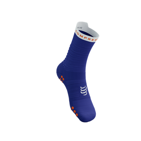 Skarpety COMPRESSPORT ProRacing Socks V4 Run High Dazz Blue/White