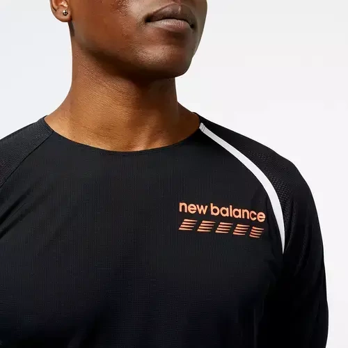 Koszulka do biegania New Balance  TOP ACCELERATE PACER LONG SLEEVE - MT31242BK