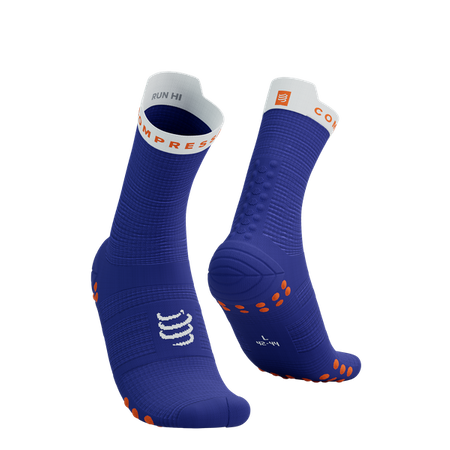 Skarpety COMPRESSPORT ProRacing Socks V4 Run High Dazz Blue/White