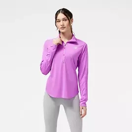 Bluza do biegania damska New Balance TOP ACCELERATE HALF ZIP - WT23227COM