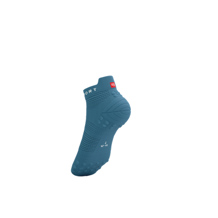 Skarpety COMPRESSPORT ProRacing Socks V4 RUN LOW Niagara Blue/White