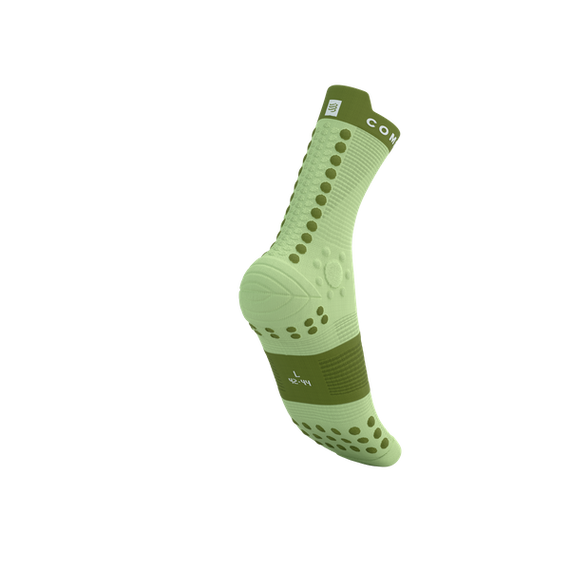 Skarpety COMPRESSPORT ProRacing Socks V4 TRAIL Shadow Lime/Woodbine