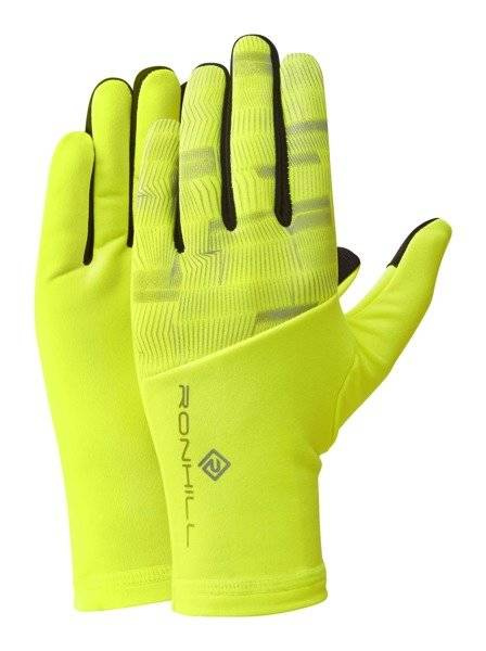 Rękawiczki do biegania RONHILL Afterlight Glove FluoYellow/Reflect