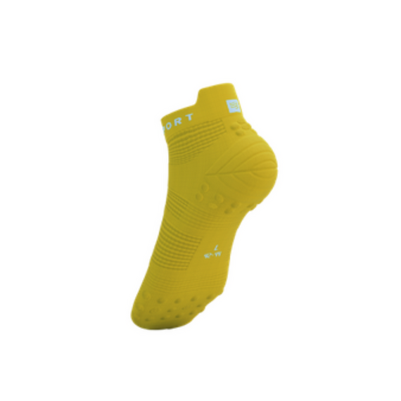 Skarpety COMPRESSPORT ProRacing Socks V4 RUN LOW Green Sheen/White