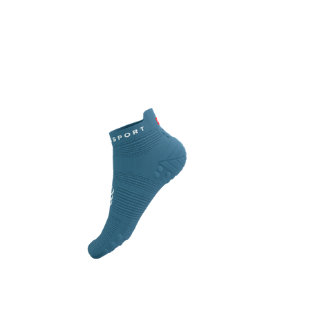 Skarpety COMPRESSPORT ProRacing Socks V4 RUN LOW Niagara Blue/White