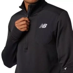 Bluza do biegania New Balance HEAT GRID HALF ZIP MT03255BK