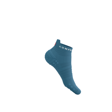 Skarpety COMPRESSPORT ProRacing Socks V4 RUN LOW Niagara Blue/White