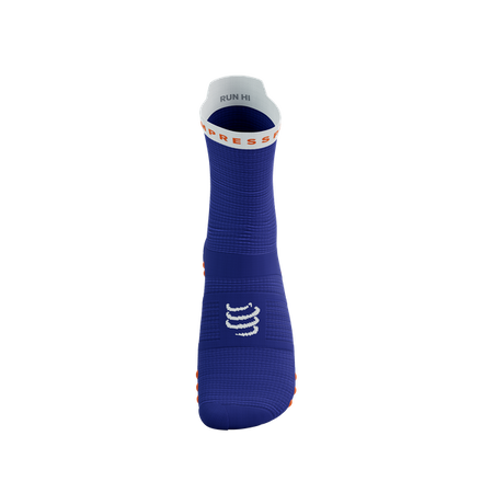 Skarpety COMPRESSPORT ProRacing Socks V4 Run High Dazz Blue/White