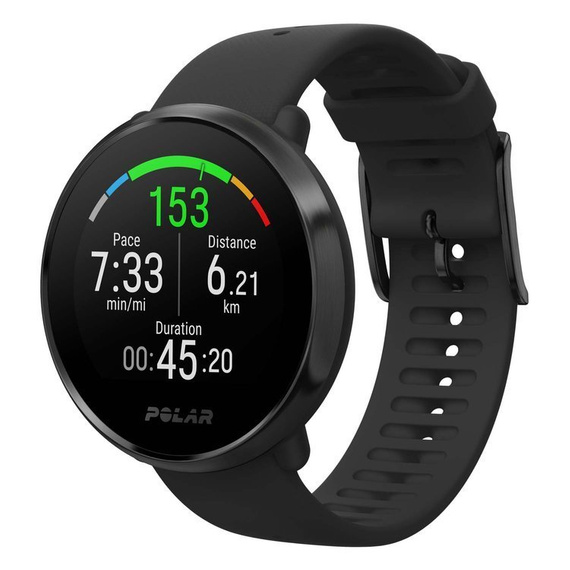 Zegarek fitness z GPS i pomiarem pulsu POLAR IGNITE czarny M/L + dodatkowy pomarańczowy pasek GRATIS