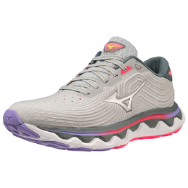 Buty do biegania damskie Mizuno WAVE HORIZON 6 (PEARLBLU/SLVR/HI-VISPINK)