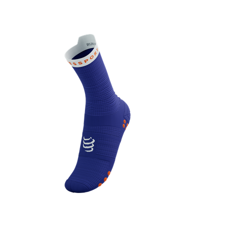 Skarpety COMPRESSPORT ProRacing Socks V4 Run High Dazz Blue/White