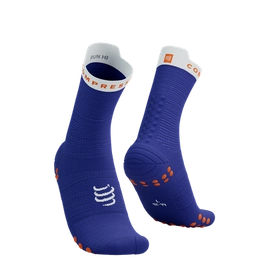 Skarpety COMPRESSPORT ProRacing Socks V4 Run High Dazz Blue/White