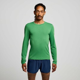 Koszulka męska Saucony Stopwatch Long Sleeve - Juniper Heather