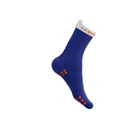 Skarpety COMPRESSPORT ProRacing Socks V4 Run High Dazz Blue/White