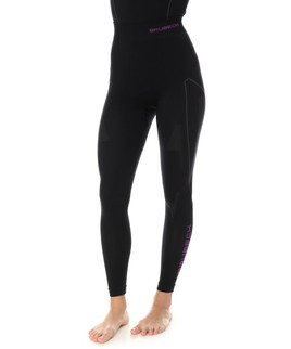 Damskie getry termoaktywne Brubeck THERMO LE11870A Black/Pink