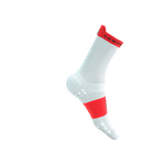 Skarpety COMPRESSPORT ProRacing Socks V4 Run High White/Fluo Red