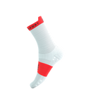 Skarpety COMPRESSPORT ProRacing Socks V4 Run High White/Fluo Red