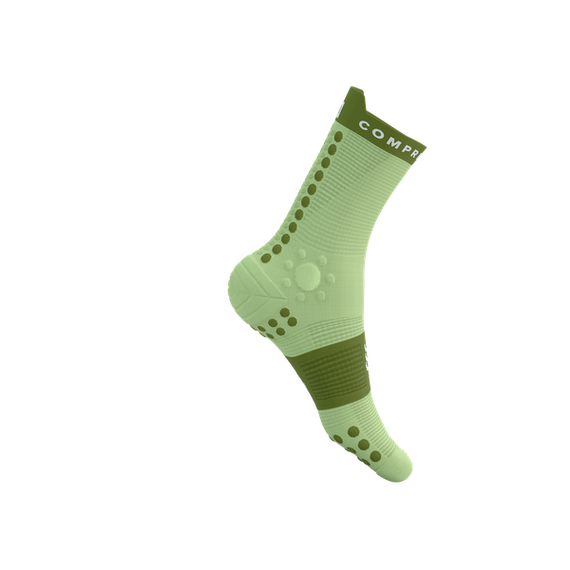 Skarpety COMPRESSPORT ProRacing Socks V4 TRAIL Shadow Lime/Woodbine