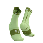 Skarpety COMPRESSPORT ProRacing Socks V4 TRAIL Shadow Lime/Woodbine