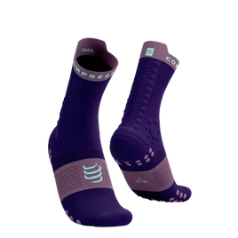 Skarpety COMPRESSPORT ProRacing Socks V4 TRAIL Purple/Grape