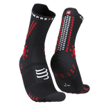 Skarpety COMPRESSPORT ProRacing Socks V4 TRAIL Black/Red