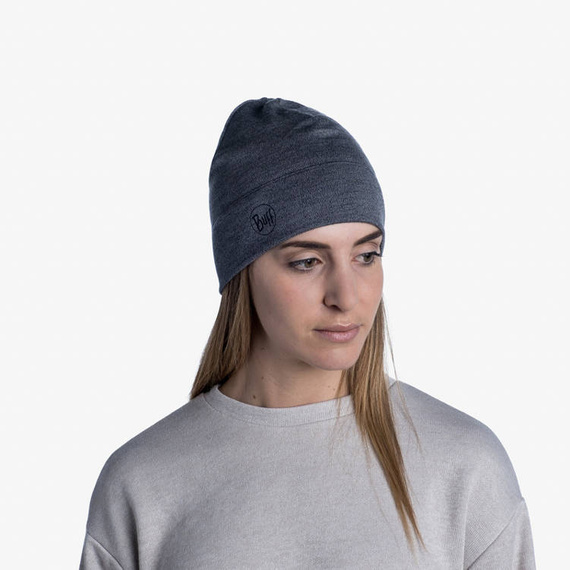 Czapka Buff® Merino Midweight Hat LIGHT GREY MELANGE