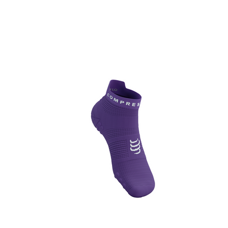 Skarpety COMPRESSPORT ProRacing Socks V4 RUN LOW Lilac/White