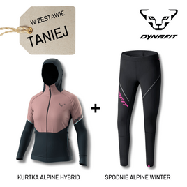 Zestaw DYNAFIT na zimę dla Niej: kurtka Alpine Hybrid Jacket + spodnie Alpine Winter Tight