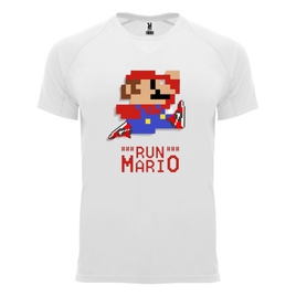 Męska koszulka sportowa z nadrukiem "Mario Run"