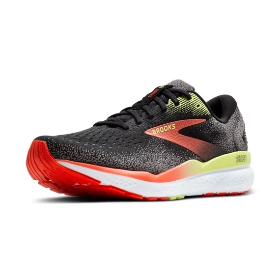 Buty do biegania Brooks GHOST 16 Black/Mandarin Red/Green