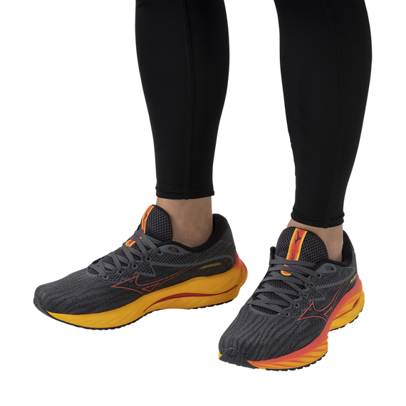 Buty do biegania Mizuno WAVE RIDER 27 (TURBULENCE/CAYENNE/CITRUS)