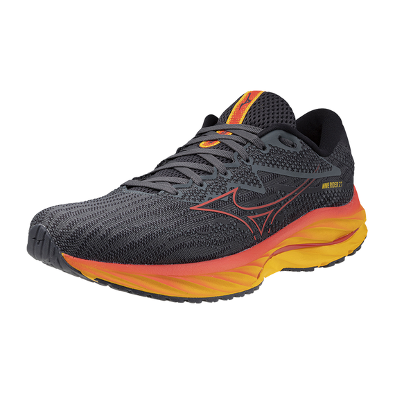 Buty do biegania Mizuno WAVE RIDER 27 (TURBULENCE/CAYENNE/CITRUS)