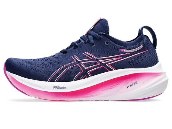 Buty do biegania damskie Asics Gel-NIMBUS 26™ Blue Expanse/Bold Magenta