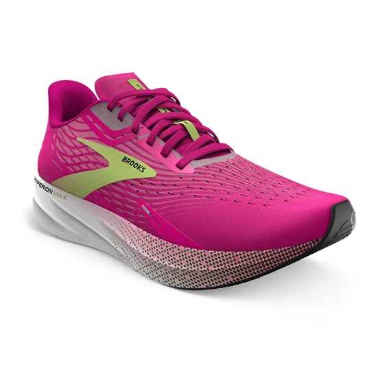 Buty do biegania damskie Brooks HYPERION MAX Pink Glo/Green/Black