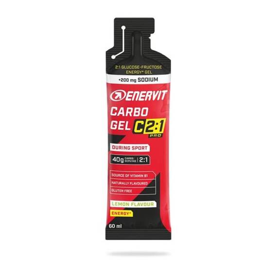 Enervit Carbo Gel C2:1PRO Lemon z sodem - 60 ml