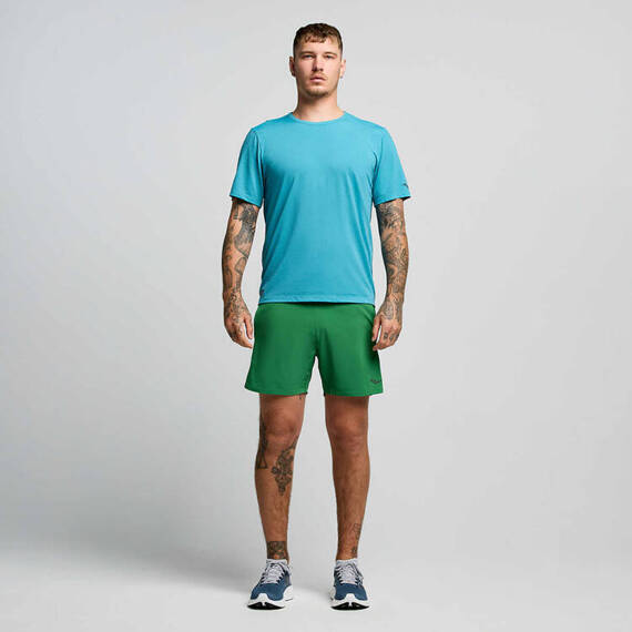 Koszulka męska Saucony Stopwatch Short Sleeve - Bayside Heather