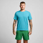 Koszulka męska Saucony Stopwatch Short Sleeve - Bayside Heather