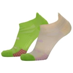 Skarpety Brooks GHOST LITE NO SHOW 2-Pack Sand/Lime Green